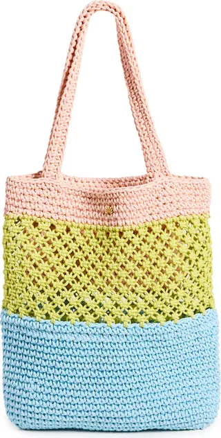 Lele Sadoughi Crochet Tote