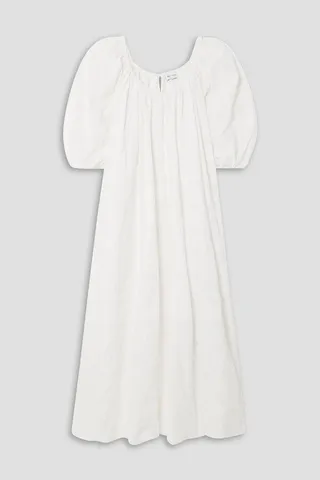 Broderie anglaise cotton maxi dress
