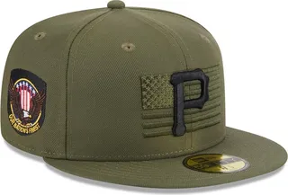 Men's New Era Green Pittsburgh Pirates 2023 Armed Forces Day On-Field 59FIFTY Fitted Hat
