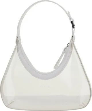 By Far Logo Printed Zipped Shoulder Bag