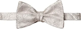 Paisley Self Tied Silk Wedding Bowtie