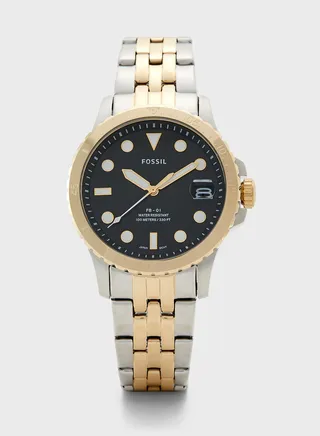 Classic Steel Strap Analog Watch