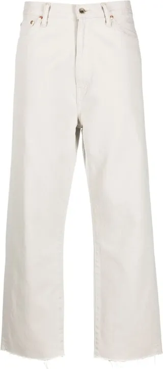 Wide-Leg Cotton Jeans