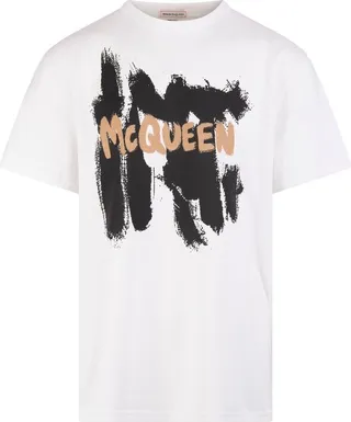 Alexander McQueen Logo Printed Crewneck T-Shirt