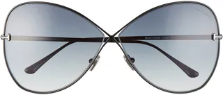 Nickie 66mm Gradient Oversize Butterfly Sunglasses