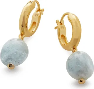 Rio Stone Huggie Drop Earrings