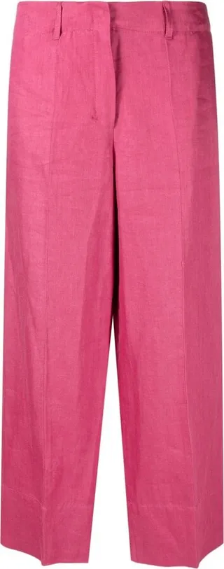 MAX MARA- Wide-leg Linen Trousers