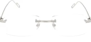 Cartier Rectangle Rimless Glasses