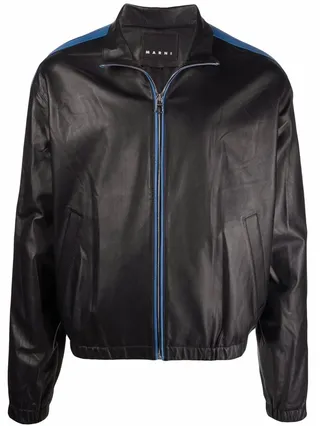 Side-Stripe Bomber Jacket