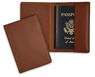 Royce New York Leather Rfid-Blocking Protective Passport Case