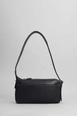 Hand Bag In Black Leather