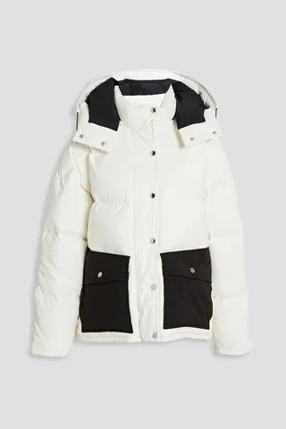 Hakuba quilted hooded down ski jacket