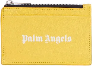 Palm Angels Logo Print Zipped Cardholder