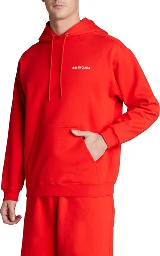 Men's Embroidered-Logo Hoodie