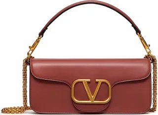VALENTINO GARAVANI- Loco' Leather Shoulder Bag
