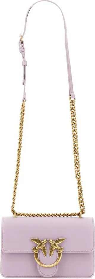Pinko Mini Love One Chain-Linked Shoulder Bag