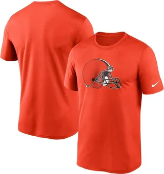 Men's Nike Orange Cleveland Browns Logo Essential Legend Performance T-shirt