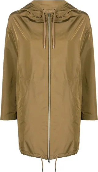 Drawstring-Design Raincoat