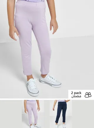 Girls 2 Pack Leggings