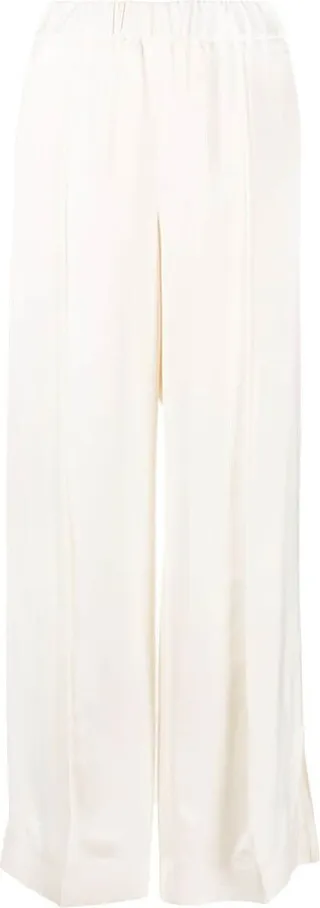 Elasticated Straight-Leg Trousers