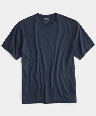 Oversized Luxe Jersey Tee in Obsidian