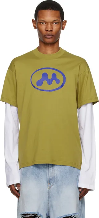 Mowalola Green Walkman Skater Long Sleeve T-Shirt