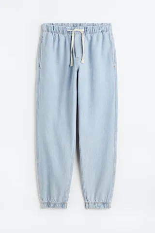 Relaxed Denim Joggers