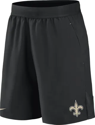 Nike Men's Dri-FIT Stretch (NFL New Orleans Saints) Shorts in Black