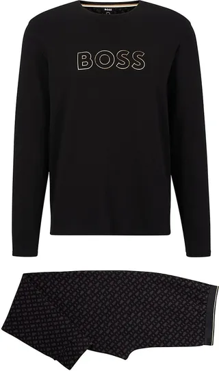 Organic-cotton pajamas with metallic details