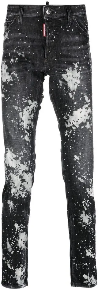 Paint-Splatter Jeans
