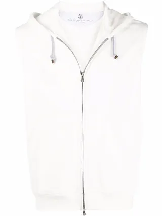 Hooded Zip-Up Gilet