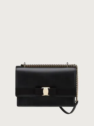 Ferragamo Women Vara Bow cross body bag Black