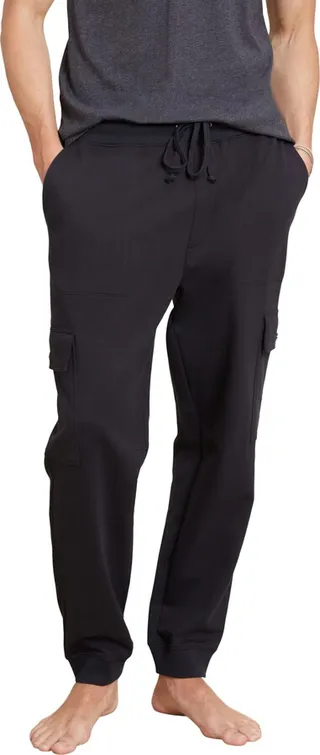 Malibu Collection® Pima Cotton Fleece Cargo Sweatpant