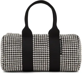 Alexander Wang White Crystal Mini Cruiser Duffle Bag