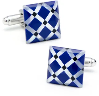 Mother-of-Pearl & Onyx Cuff Links