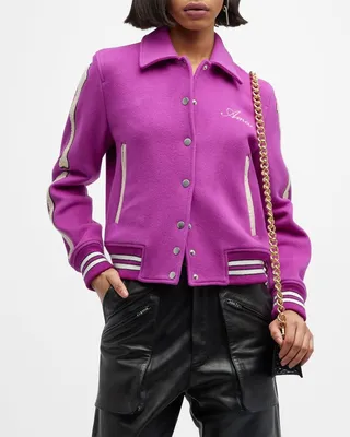 Bones Embroidered Varsity Jacket