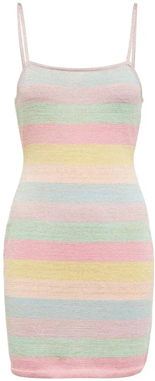 Lessie knit cotton-blend minidress