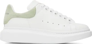 Alexander McQueen White & Green Oversized Sneakers