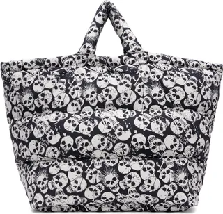 ERL Black Medium Puffer Down Tote