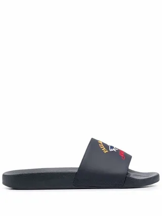 Embroidered-Logo Pool Slides