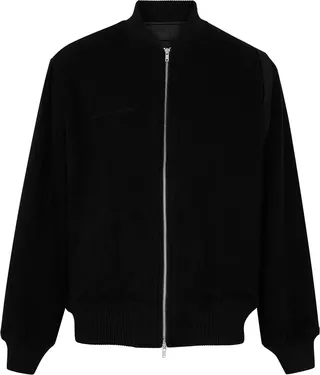 Helmut Lang Wool-blend Bomber Jacket