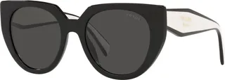 Two-Tone Acetate Cat-Eye Sunglasses