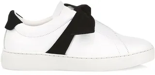Clarita Bow Leather Sneakers