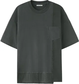 Reconstructed panelled T-shirt