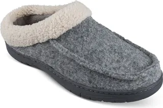 Haggar Men's Boiled Wool Fleece-Lined Sherpa Clogs