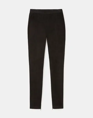 Velvety Stretch Suede Murray Skinny Pant