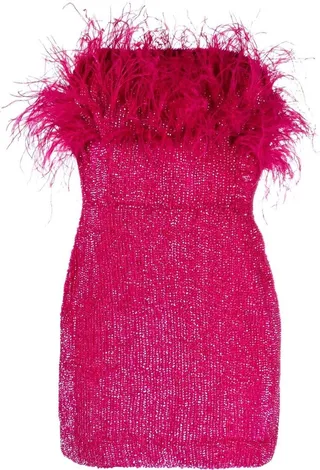 Sequin-Embellished Mini Dress