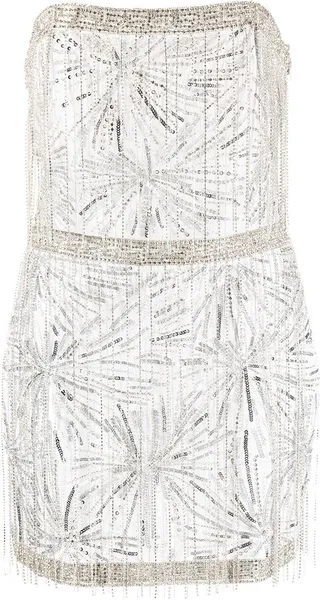 Dixie sequin fringe embellished minidress