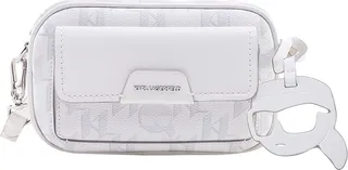 Shoulder bag with all-over monogram