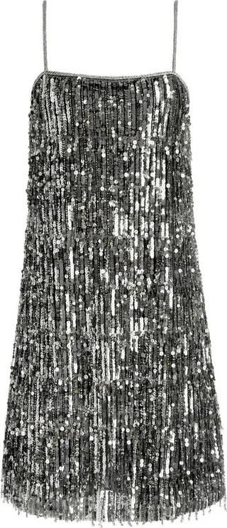 Chicago sequin fringe mini-dress